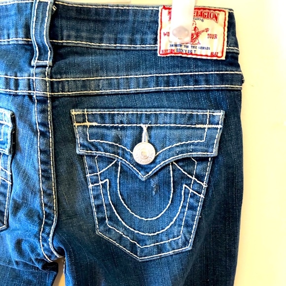 NWT True Religion Women Boots Cut Jeans Made in USA - Picture 6 of 8
